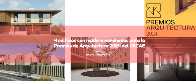 4 edificios con madera nominados para lo Premios de Arquitectura 2024 del CSCAE